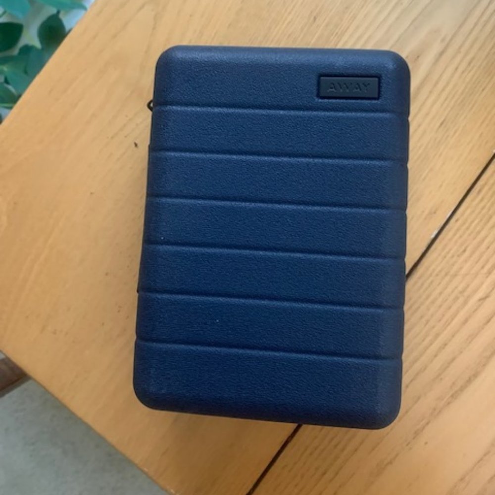 Away x United Polaris Travel Mini Hardside Kit Case Bag Navy Blue